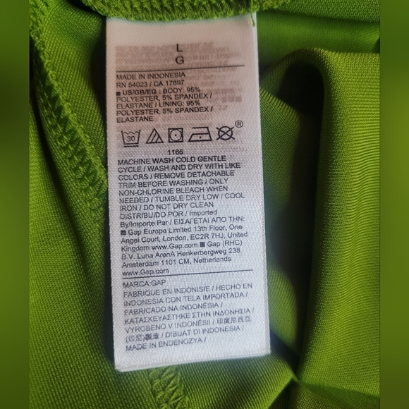 GAP x CULT GAIA Green Chain Strap Slip Mini Dress. Sz L. NWT - Picture 14 of 15